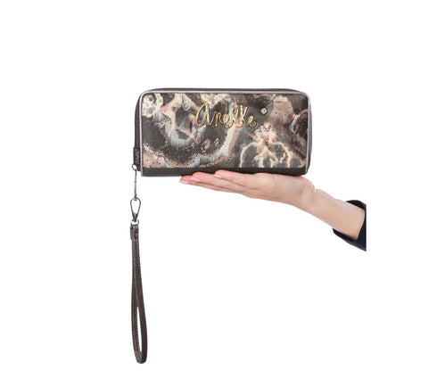 Portofel casual, dama, ANEKKE 41719-908, maro, piele ecologica